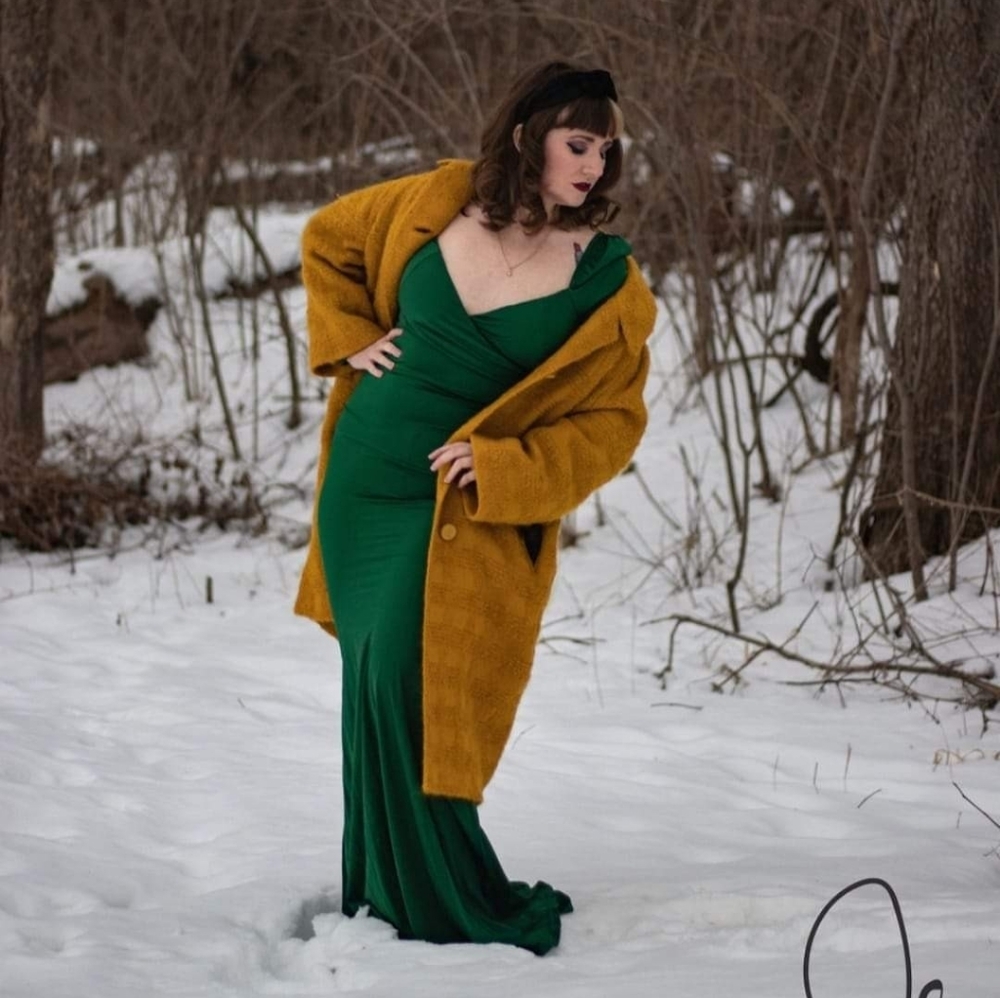 Fashion Nova Hunter Green Gown